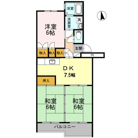 第３桂マンションの間取り