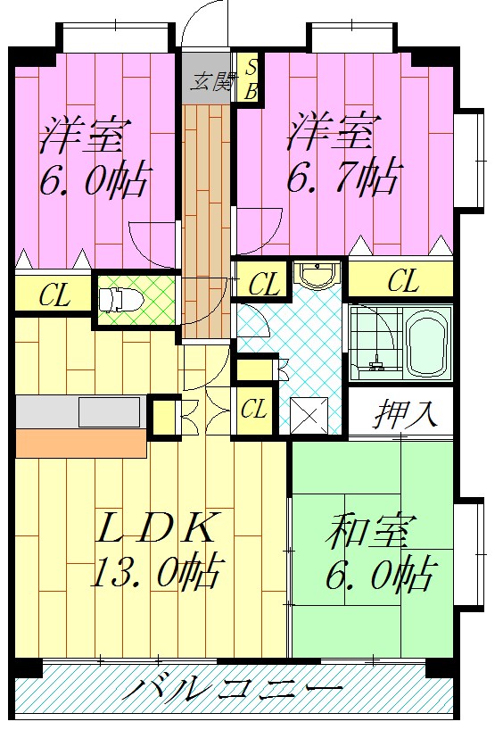 CITY SPIRE西葛西の間取り