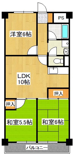 ロイヤルハイツ小野の間取り