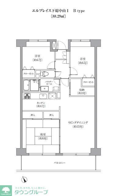 エルプレイス下総中山Iの間取り