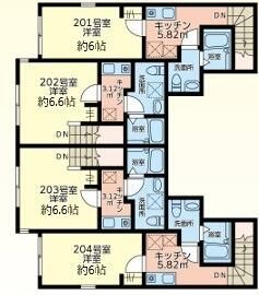 仮)シティハイツさがみ野B棟の間取り