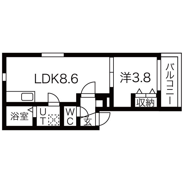 La Vita二日市駅前IVの間取り