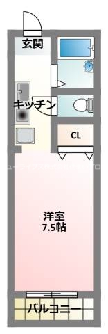 寝屋川市池田旭町のマンションの間取り