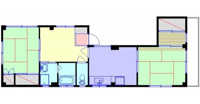 横浜市神奈川区大口通のマンションの間取り