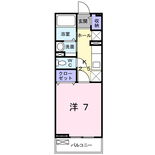 フォルトゥーナ　Iの間取り