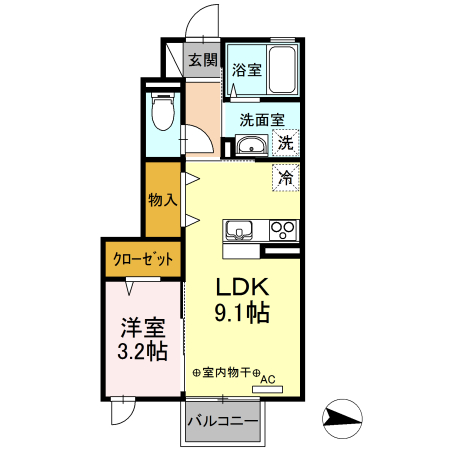 DR相馬駅前IIの間取り