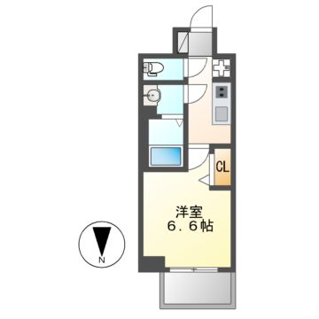 メイクスWアート今池IIIの間取り