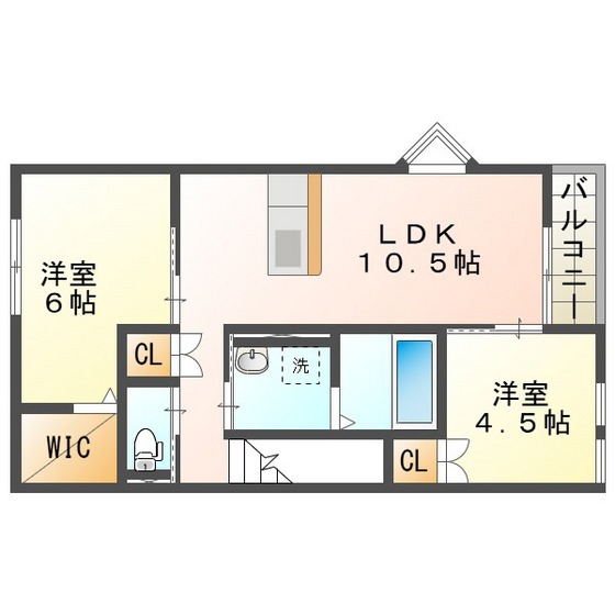 スマイシアＡＰＡＲＴＭＥＮＴ茂福町の間取り