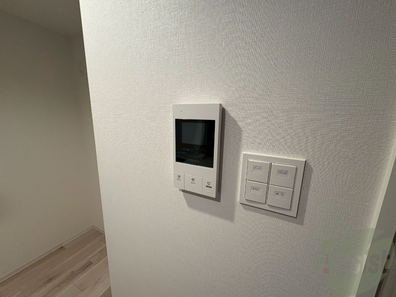 セキュリティ　モニタ付インターホンでセキュリティ面も安心です。