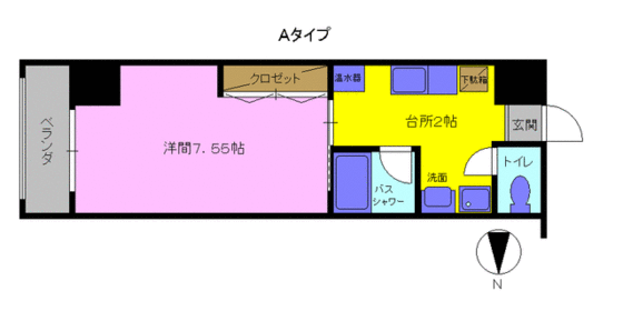 明日香大分駅南の間取り