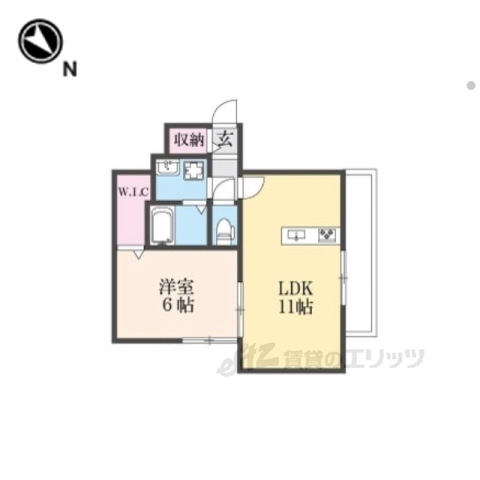 カーサ・フェリーチェ長岡京の間取り