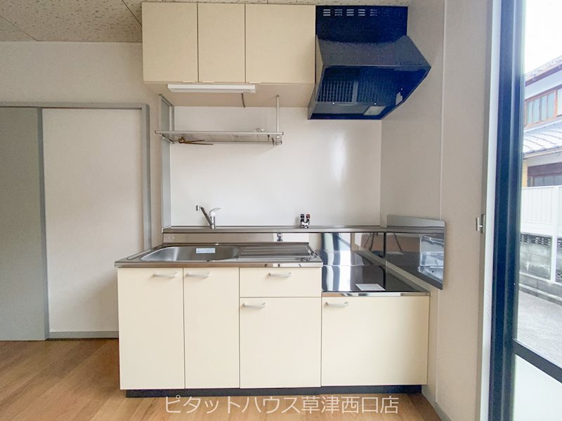 キッチン　ガスコンロ設置可