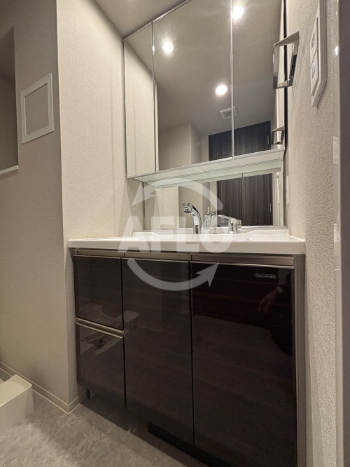 洗面設備　ソルレヴェンテ新梅田　独立洗面台