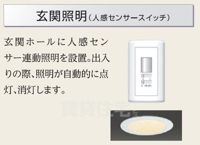 玄関　センサーライト（イメージ）