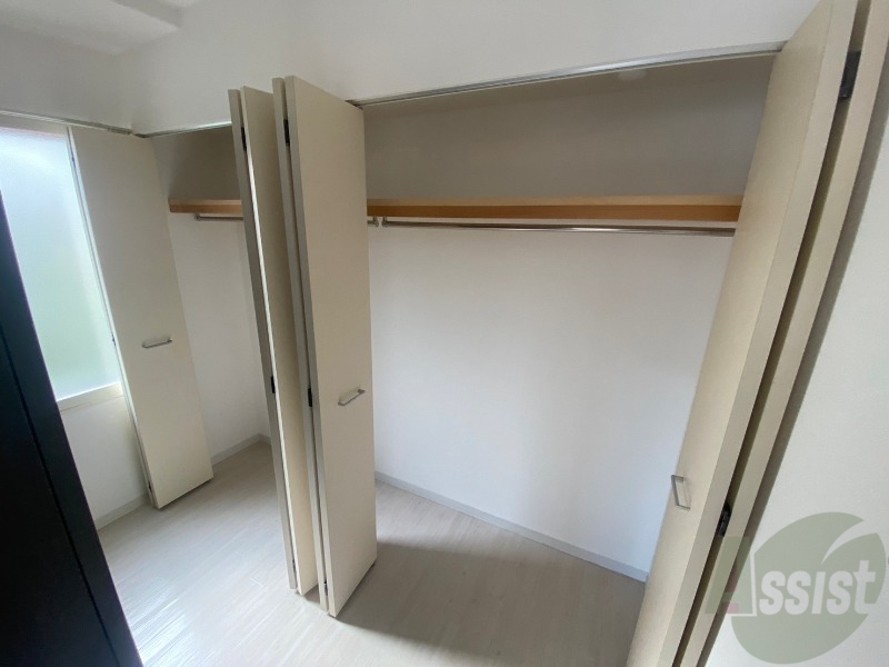 収納　洋室にあった収納。荷物がたくさんあっても大丈夫。