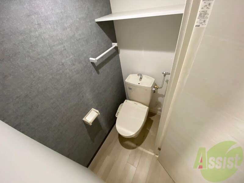 トイレ　ウォシュレット機能がついたトイレ。安心して使用できますね。