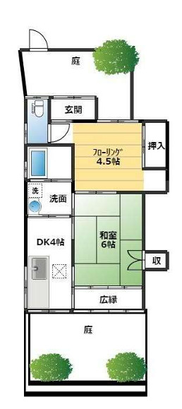 天城通貸家西側の間取り写真
