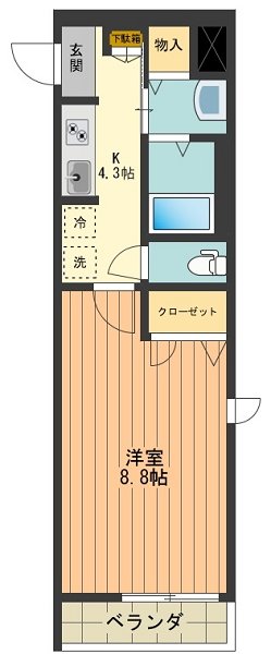プラナスノーブルの間取り写真