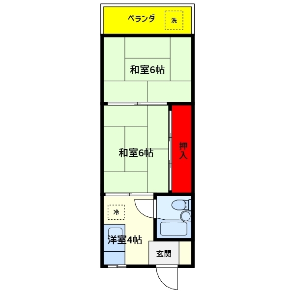 マンション松村の間取り写真