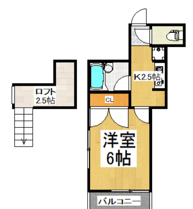 東武東上線 志木駅 徒歩7分 3階建 築23年の間取り写真