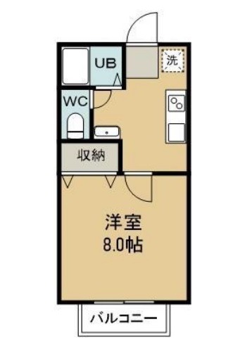 ＪＲ山陽本線 中庄駅 徒歩3分 2階建 築32年の間取り写真