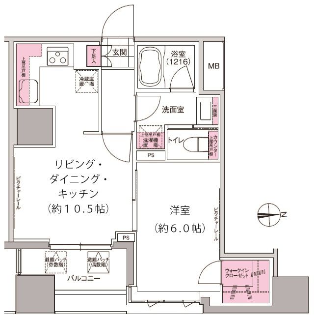 プレジリア東日本橋の間取り写真