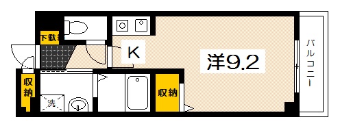 広島市佐伯区屋代のマンションの間取り