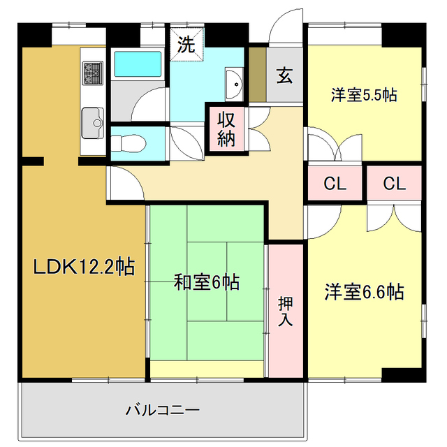 アストーレ青柳の間取り