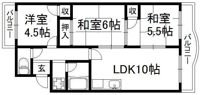 サンパレスの間取り