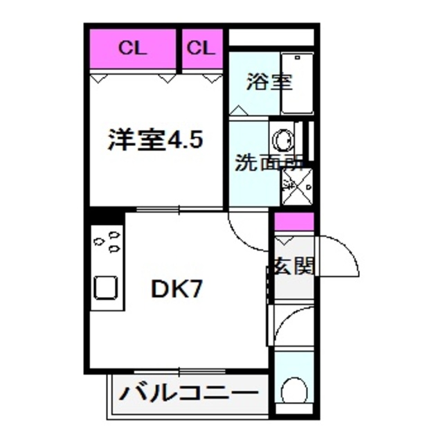 クリエオーレ今市の間取り