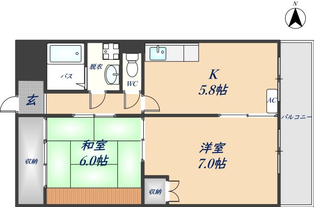 ドゥミール西山本の間取り