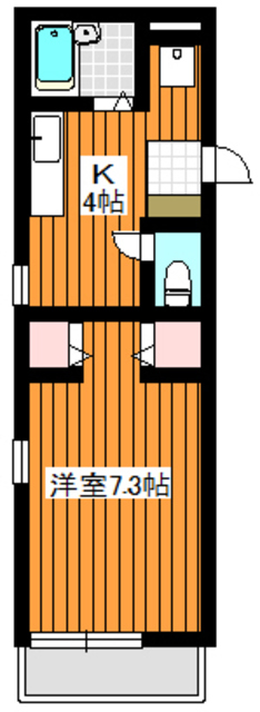 東京都板橋区赤塚新町２（アパート）の賃貸物件の間取り