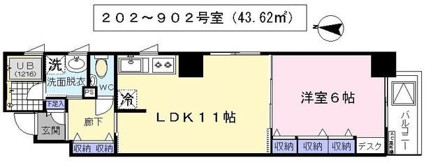 イスタナ北新宿の間取り