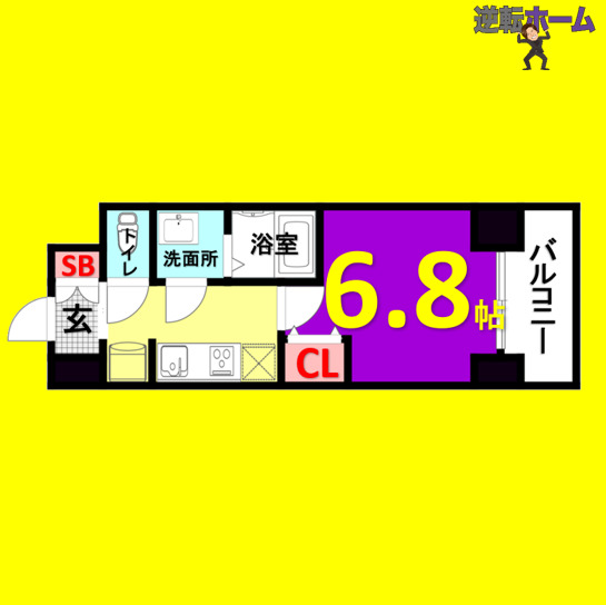 名古屋市西区幅下のマンションの間取り