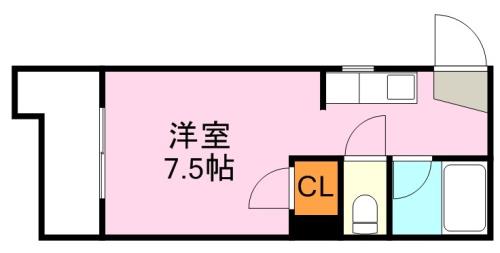 鹿児島市下荒田のマンションの間取り