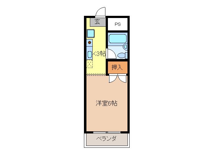 長野市大字高田のマンションの間取り