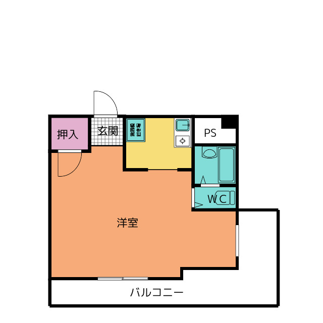 門前ビルの間取り