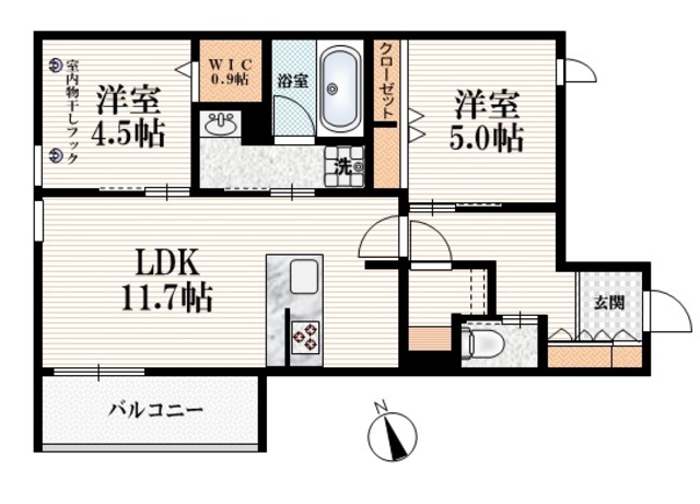 クレールロジュマンの間取り