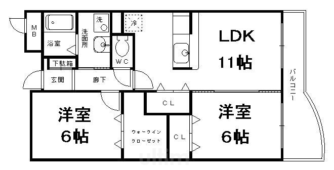 フルール野色の間取り