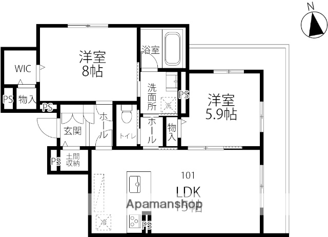 アンフィール泉が丘の間取り