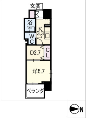 ブランシエスタ泉の間取り