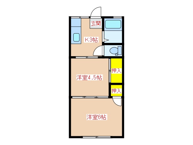 パピヨンサナエの間取り