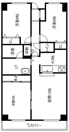 エムズ南6条の間取り