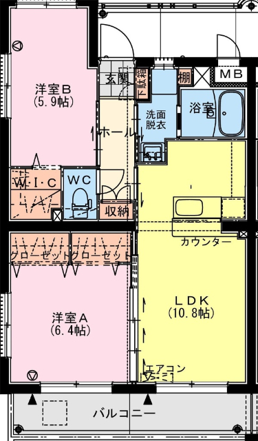 （仮称）加納槙ノ札マンションの間取り