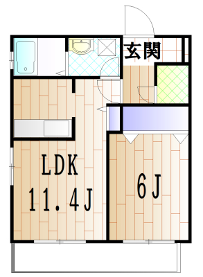 メゾン　ドゥ　ソレイユの間取り