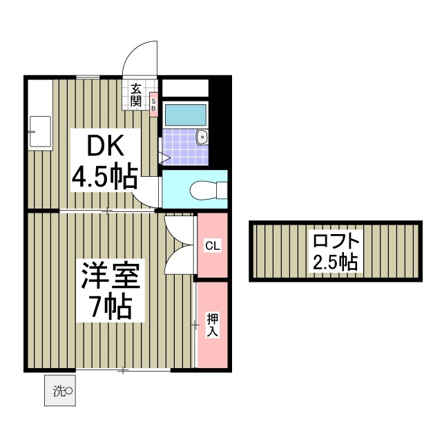 リブレス草加Vの間取り