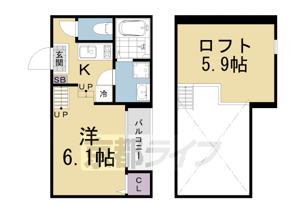 Ｍａｌｖａ椥辻の間取り