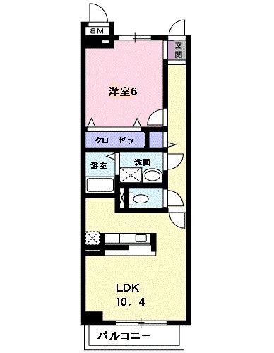 高崎市下之城町のマンションの間取り