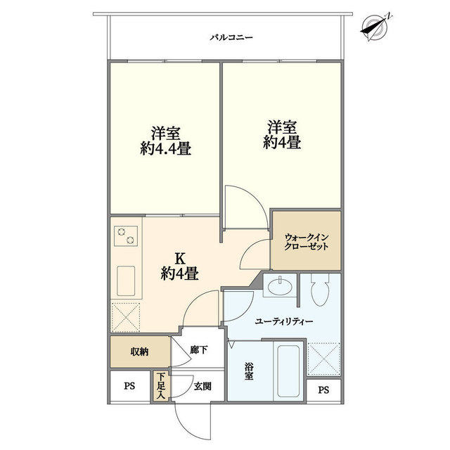 扶桑ハイツ四谷の間取り