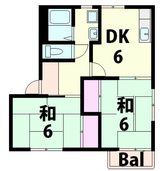 E・Kハイツの間取り